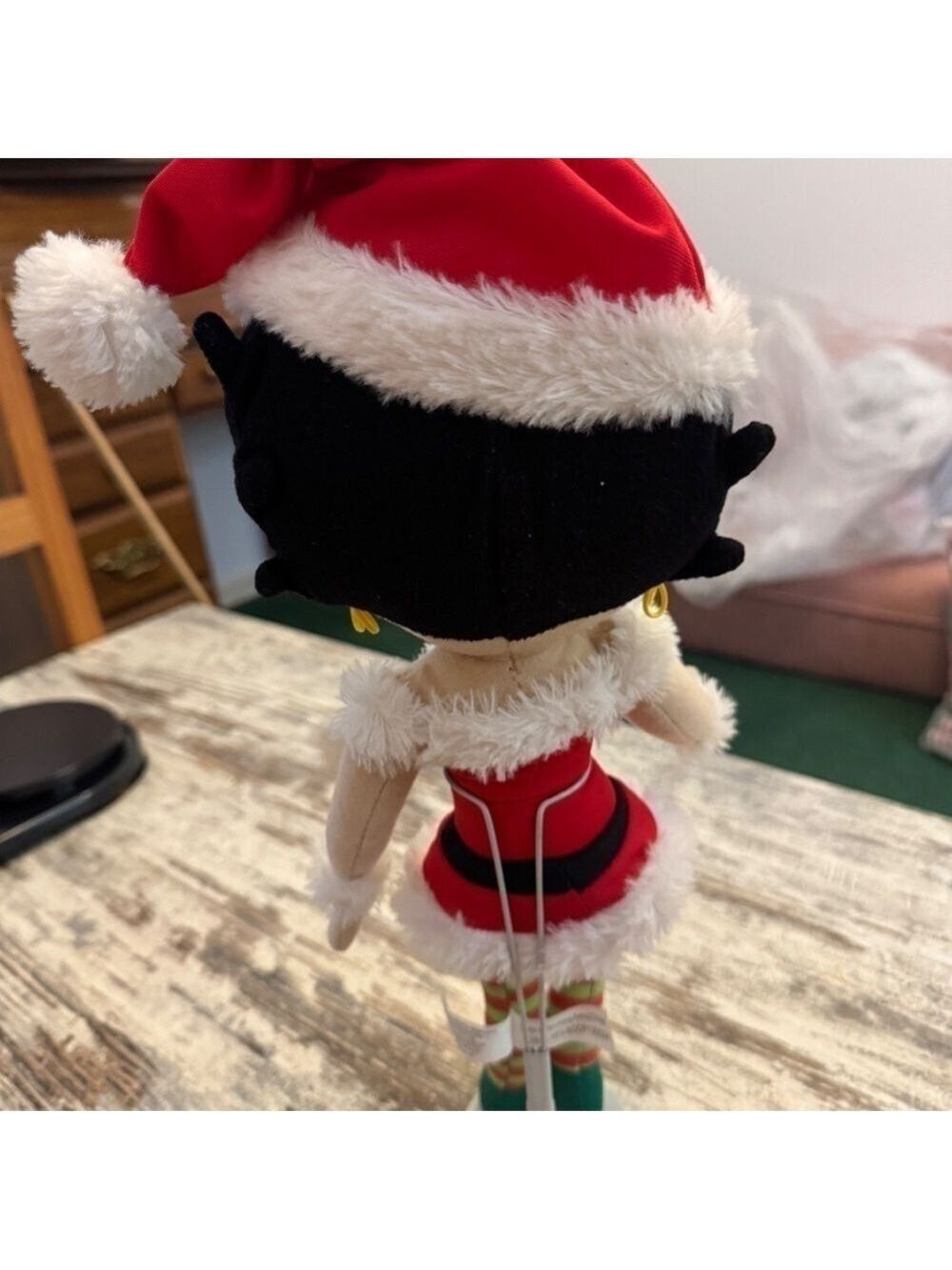 Betty Boop Christmas Holiday Cloth Rag Doll - Picture 4 of 7
